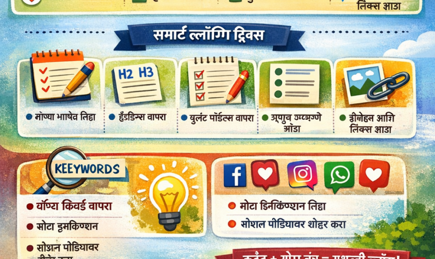 ब्लॉग लेखनाची संपूर्ण मार्गदर्शिका: सुरुवातीपासून SEO पर्यंत सगळं काही