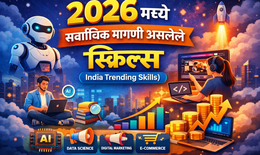 2026 मध्ये सर्वाधिक मागणी असलेले स्किल्स | India Trending Skills Marathi Guide
