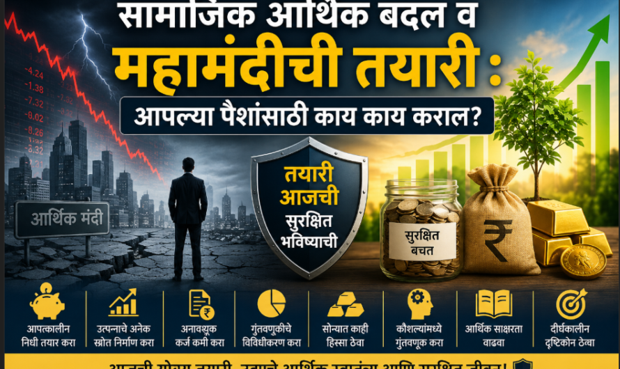सामाजिक आर्थिक बदल व महामंदीची तयारी | आर्थिक संकटात पैशांचे संरक्षण कसे कराल?