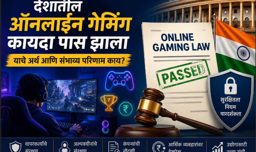 देशातील ऑनलाईन गेमिंग कायदा पास झाला: अर्थ, नियम आणि भारतीय गेमिंग उद्योगावर होणारे परिणाम