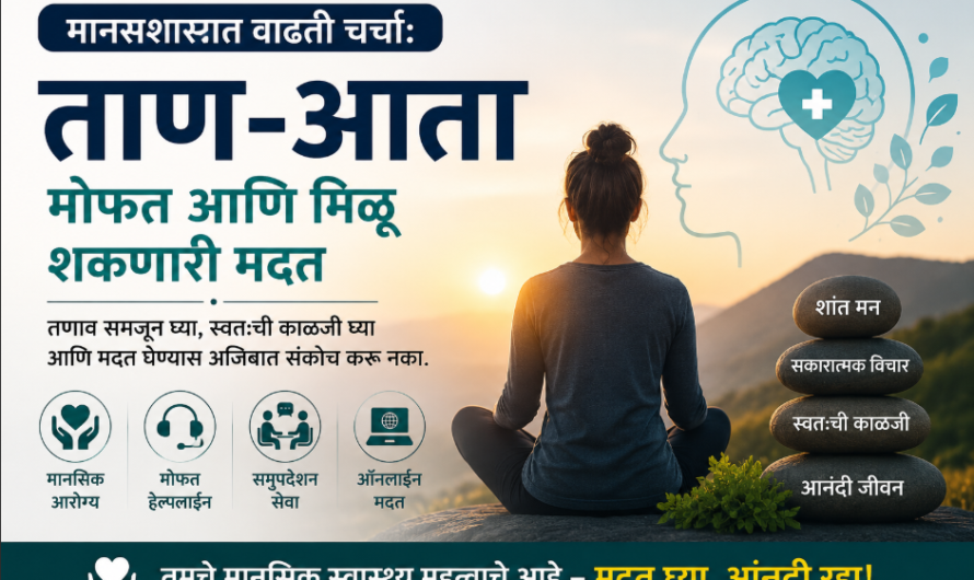 ताण-आता: वाढत्या मानसिक तणावावर मात करण्यासाठी मोफत आणि सहज उपलब्ध मदत | मानसिक आरोग्य मार्गदर्शक