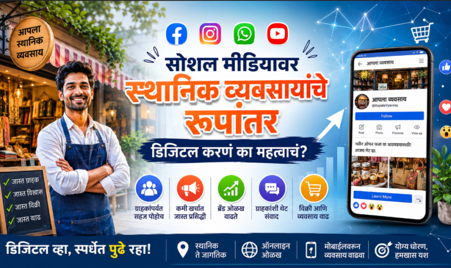 सोशल मीडियावर स्थानिक व्यवसायांचे रूपांतर: डिजिटल मार्केटिंग का आहे यशाची गुरुकिल्ली?
