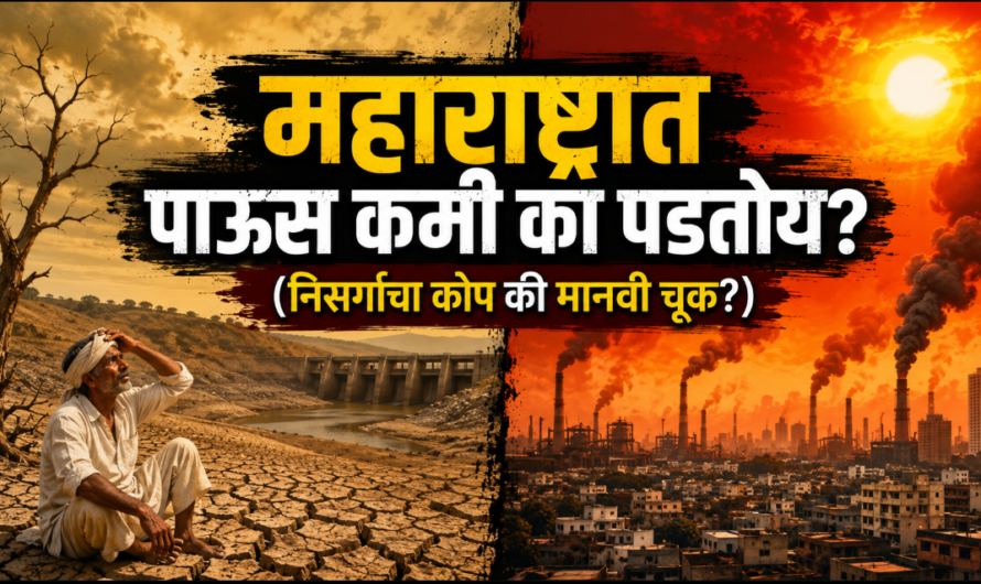 महाराष्ट्रात पाऊस कमी का पडतोय? | कारणे आणि गंभीर परिणाम जाणून घ्या